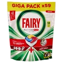 Fairy Pastiglie Lavastoviglie Platinum Plus All in One, Detersivo Piatti Limone, 59 Capsule 915 g